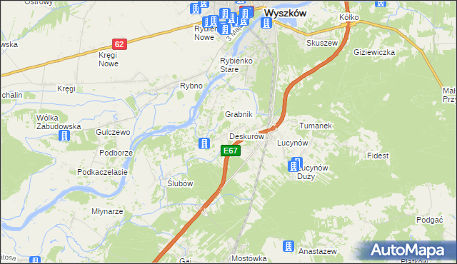 mapa Deskurów, Deskurów na mapie Targeo