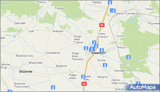 mapa Długa Wieś Druga, Długa Wieś Druga na mapie Targeo