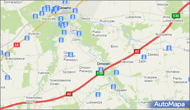 mapa Dmosin Drugi, Dmosin Drugi na mapie Targeo