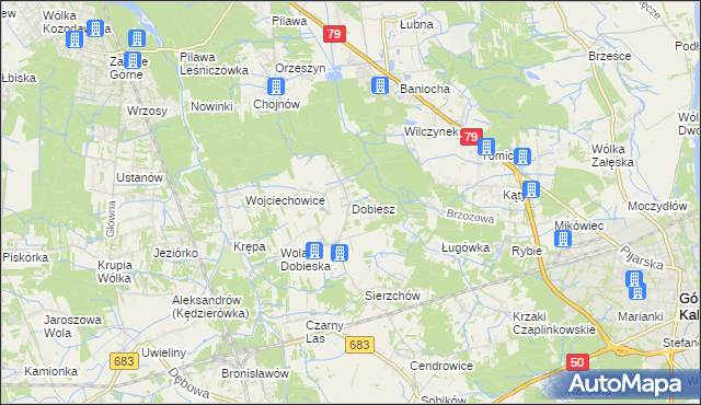 mapa Dobiesz, Dobiesz na mapie Targeo