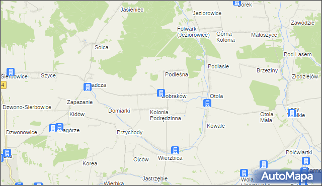 mapa Dobraków, Dobraków na mapie Targeo
