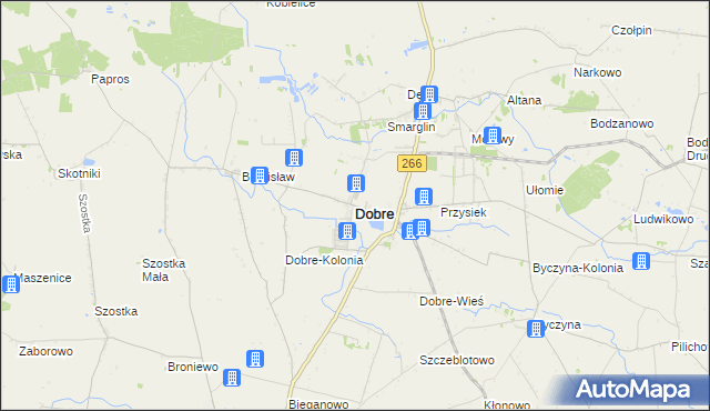 mapa Dobre powiat radziejowski, Dobre powiat radziejowski na mapie Targeo