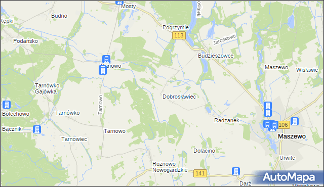 mapa Dobrosławiec, Dobrosławiec na mapie Targeo