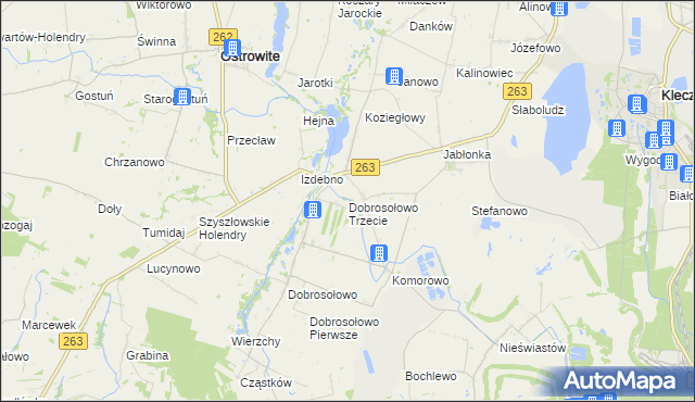 mapa Dobrosołowo Trzecie, Dobrosołowo Trzecie na mapie Targeo