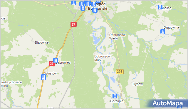 mapa Dobroszów Mały, Dobroszów Mały na mapie Targeo