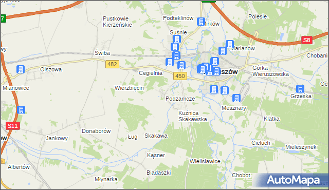 mapa Dobrydział, Dobrydział na mapie Targeo