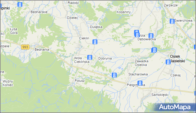 mapa Dobrynia, Dobrynia na mapie Targeo