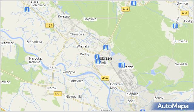 mapa Dobrzeń Wielki, Dobrzeń Wielki na mapie Targeo