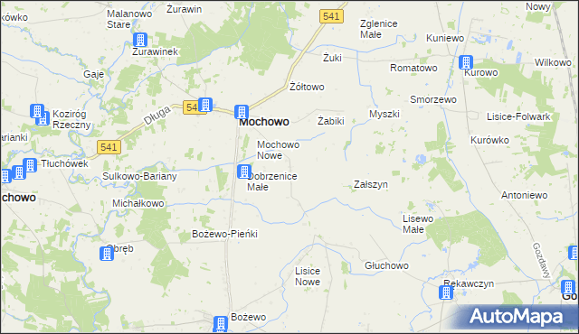 mapa Dobrzenice Duże, Dobrzenice Duże na mapie Targeo