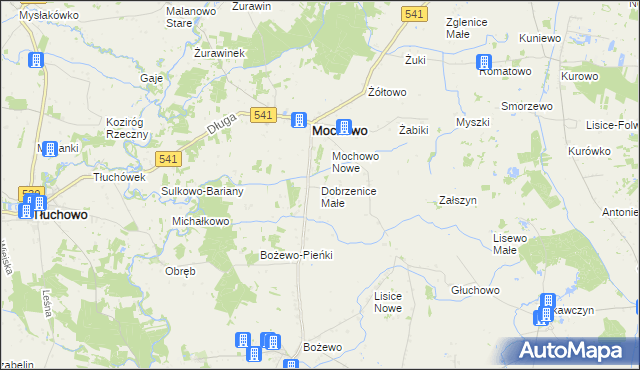 mapa Dobrzenice Małe, Dobrzenice Małe na mapie Targeo