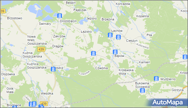 mapa Domasławice gmina Twardogóra, Domasławice gmina Twardogóra na mapie Targeo