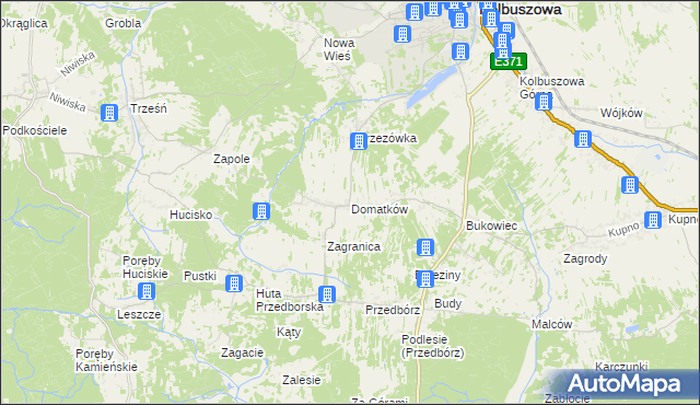 mapa Domatków, Domatków na mapie Targeo