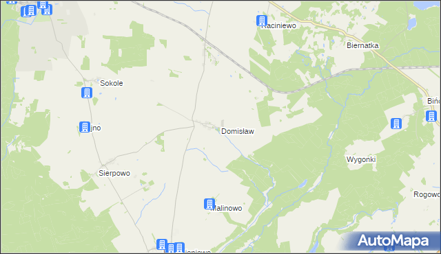 mapa Domisław, Domisław na mapie Targeo