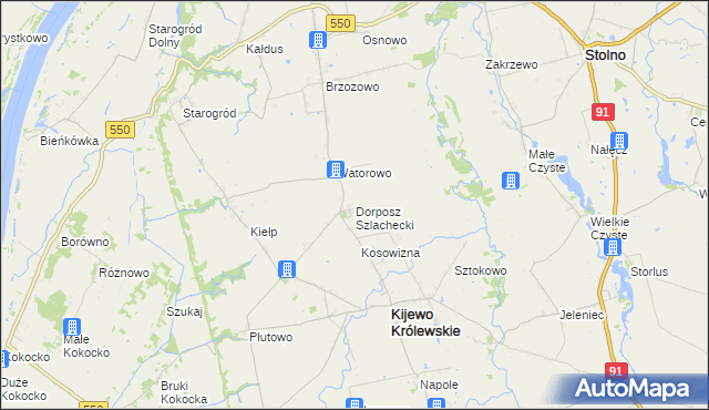 mapa Dorposz Szlachecki, Dorposz Szlachecki na mapie Targeo