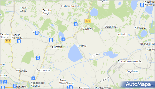 mapa Dratów, Dratów na mapie Targeo