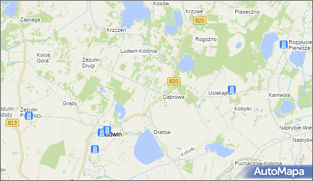 mapa Dratów-Kolonia, Dratów-Kolonia na mapie Targeo