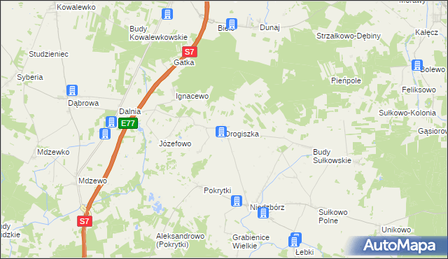 mapa Drogiszka, Drogiszka na mapie Targeo