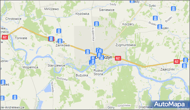 mapa Drohiczyn, Drohiczyn na mapie Targeo