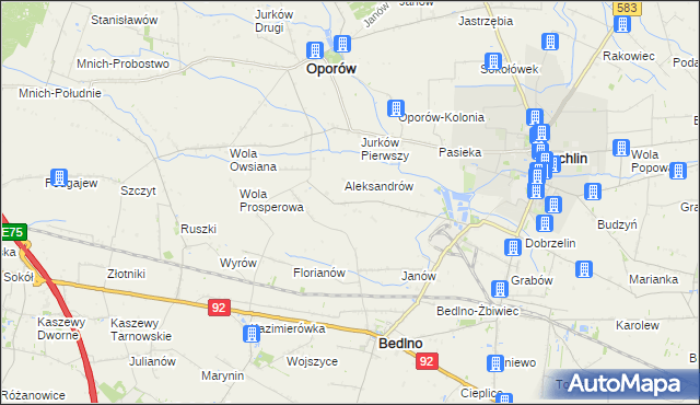 mapa Drzewoszki Wielkie, Drzewoszki Wielkie na mapie Targeo