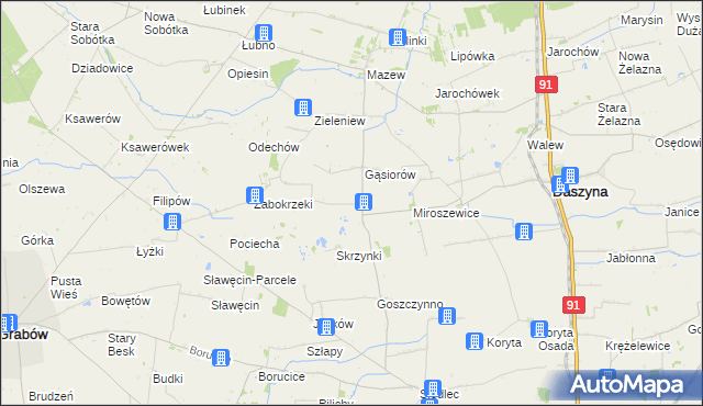 mapa Drzykozy, Drzykozy na mapie Targeo