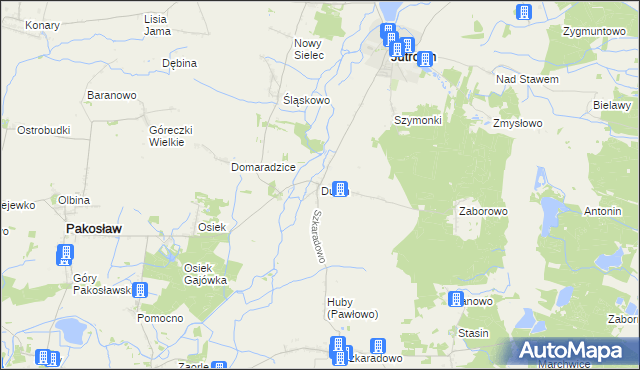 mapa Dubin, Dubin na mapie Targeo