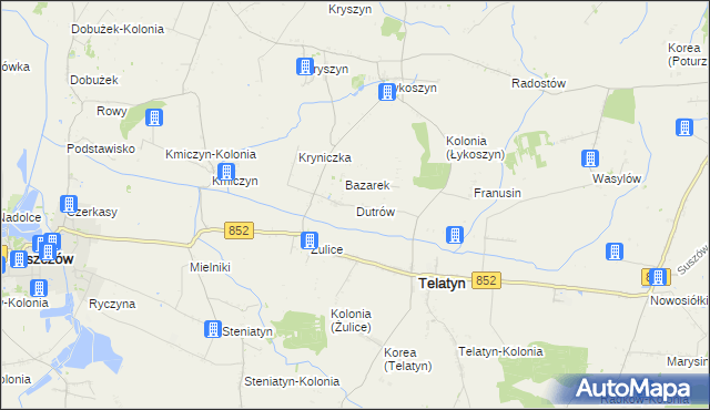 mapa Dutrów, Dutrów na mapie Targeo