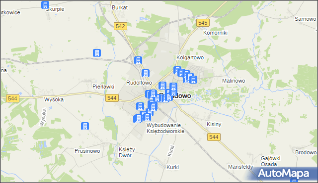 mapa Działdowo, Działdowo na mapie Targeo