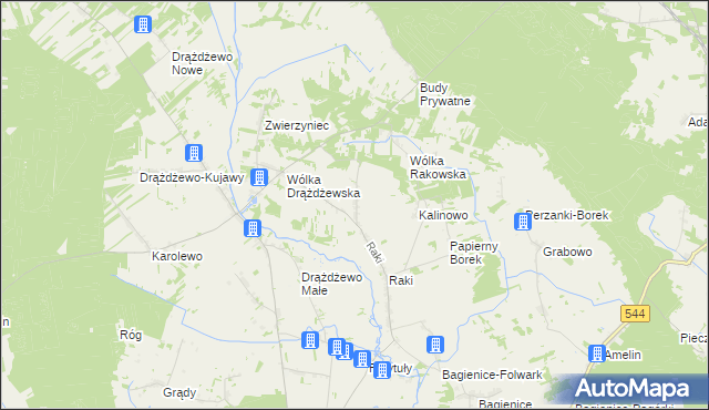 mapa Elżbiecin gmina Krasnosielc, Elżbiecin gmina Krasnosielc na mapie Targeo