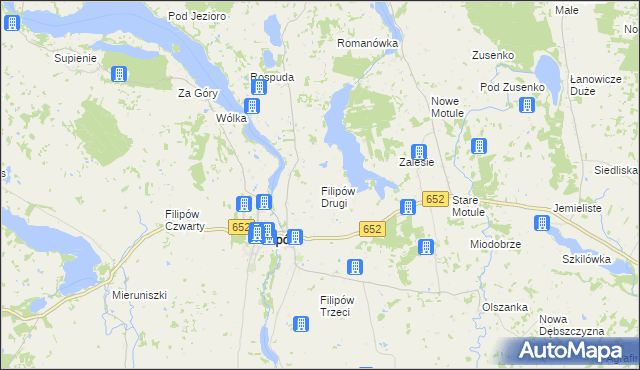 mapa Filipów Drugi, Filipów Drugi na mapie Targeo