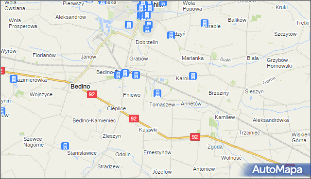 mapa Franciszków Nowy, Franciszków Nowy na mapie Targeo