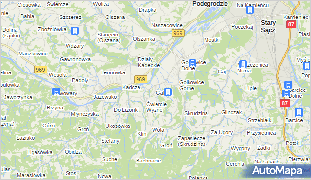 mapa Gaboń, Gaboń na mapie Targeo