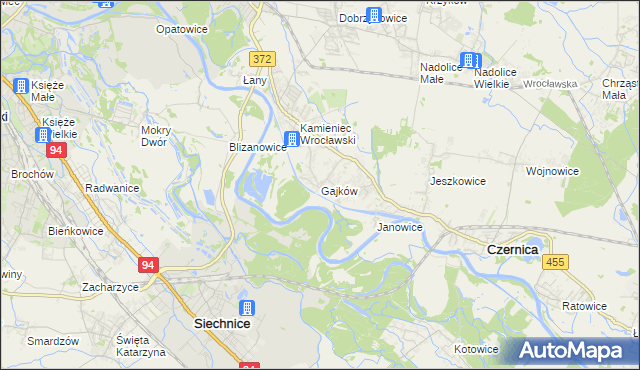 mapa Gajków, Gajków na mapie Targeo