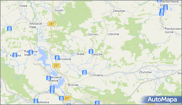 mapa Gaszów, Gaszów na mapie Targeo