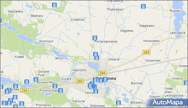 mapa Główienka, Główienka na mapie Targeo