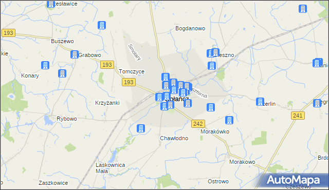 mapa Gołańcz, Gołańcz na mapie Targeo