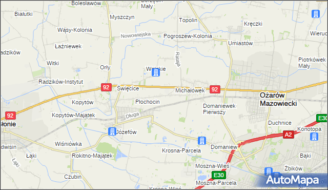 mapa Gołaszew, Gołaszew na mapie Targeo