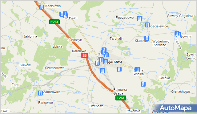 mapa Gołaszyn gmina Bojanowo, Gołaszyn gmina Bojanowo na mapie Targeo