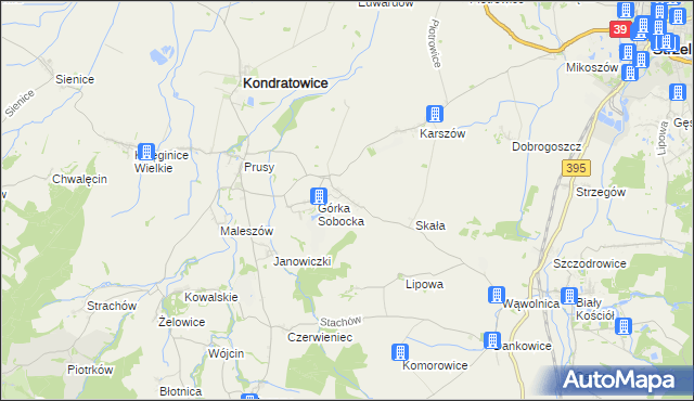 mapa Gołostowice, Gołostowice na mapie Targeo