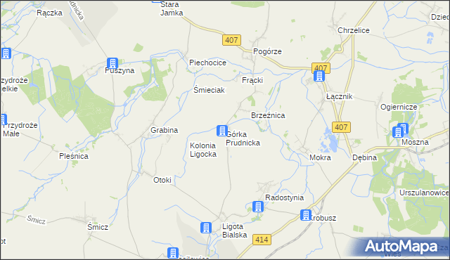 mapa Górka Prudnicka, Górka Prudnicka na mapie Targeo