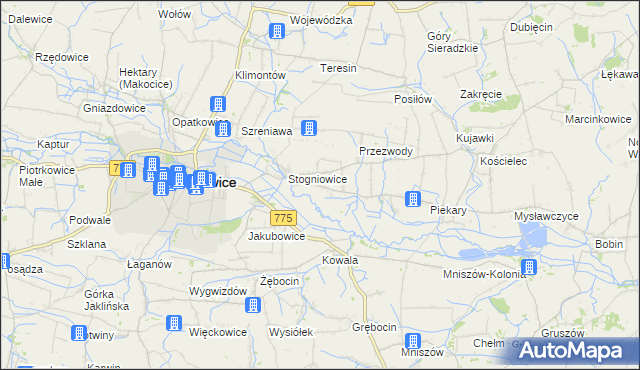 mapa Górka Stogniowska, Górka Stogniowska na mapie Targeo