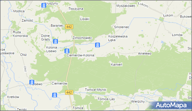 mapa Górne Grądy, Górne Grądy na mapie Targeo