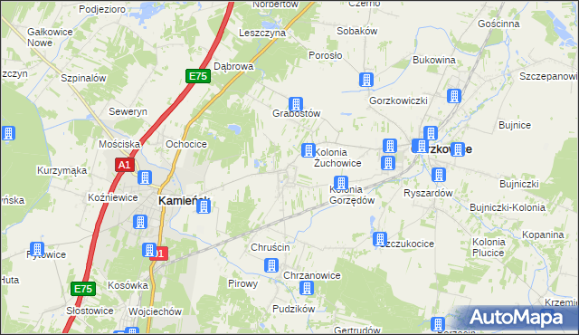mapa Gorzędów, Gorzędów na mapie Targeo