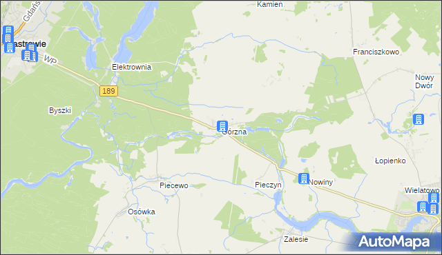 mapa Górzna, Górzna na mapie Targeo