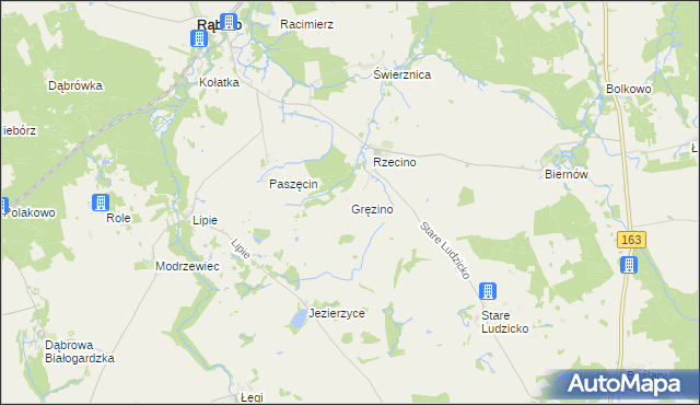 mapa Gręzino, Gręzino na mapie Targeo
