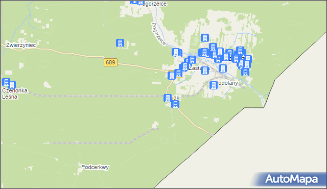 mapa Grudki, Grudki na mapie Targeo