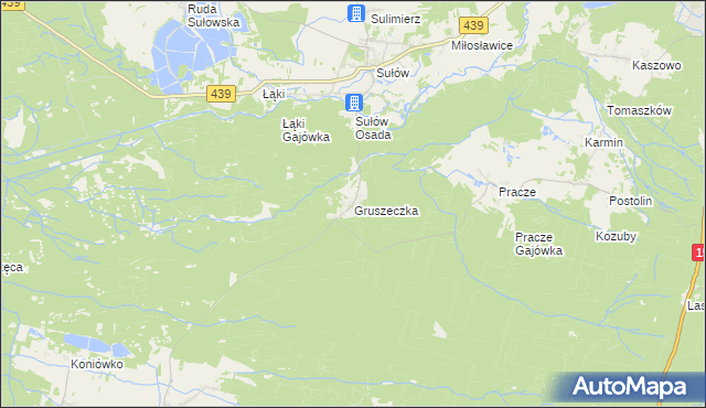 mapa Gruszeczka, Gruszeczka na mapie Targeo
