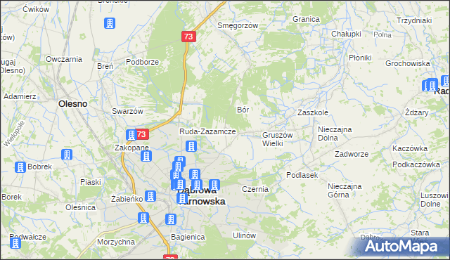 mapa Gruszów Mały, Gruszów Mały na mapie Targeo