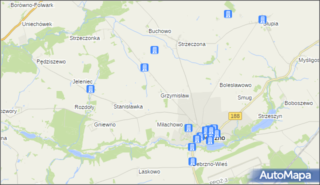 mapa Grzymisław, Grzymisław na mapie Targeo