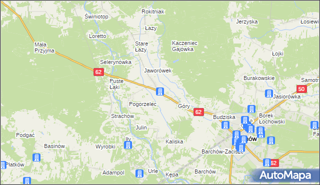 mapa Gwizdały, Gwizdały na mapie Targeo