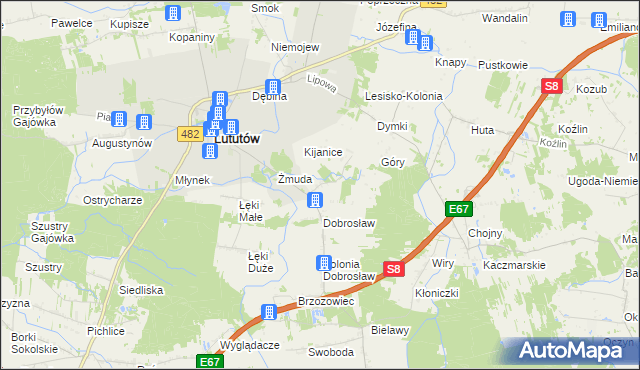 mapa Hipolity, Hipolity na mapie Targeo